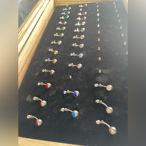 Assorted color belly button rings - Picture 1 of 2